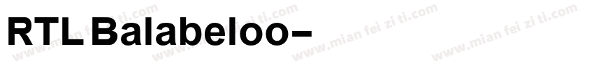 RTL Balabeloo字体转换